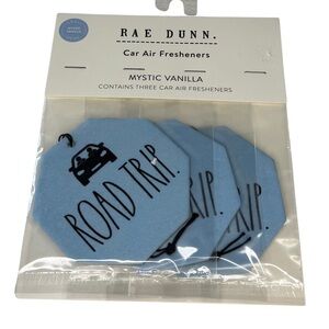 Set of 3 Rae Dunn “Road Trip” Mystic Vanilla Air Fresheners